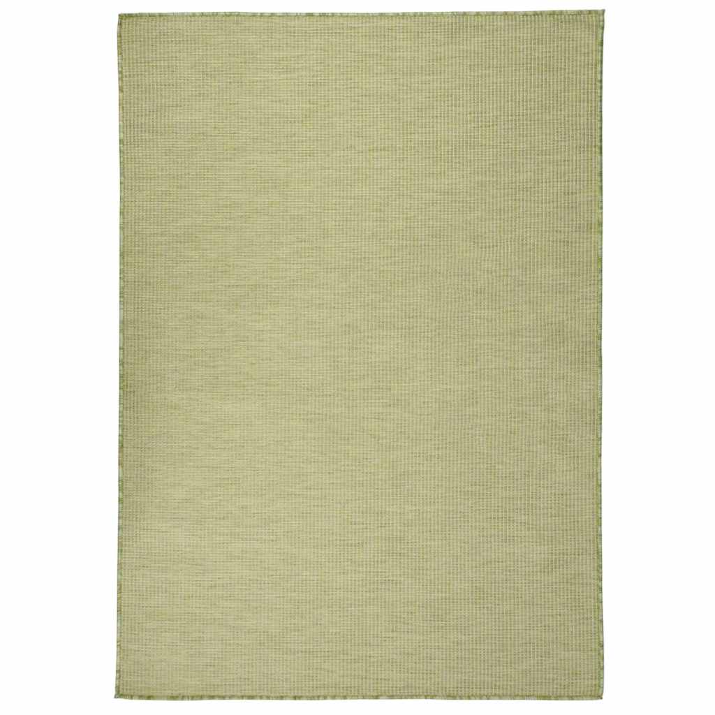 Vidaxl zewnętrzny dywan płaski -tlejący 200x280 cm zielony