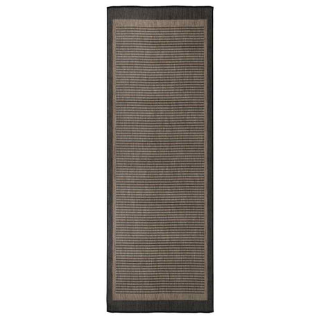 Dywan zewnętrzny Vidaxx tkany na płasko 80x250 cm ciemnobrązowy
