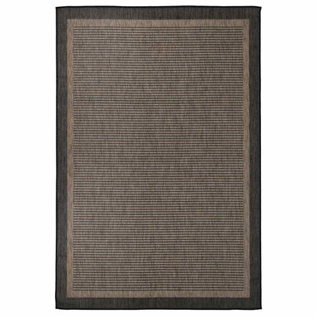 Vidaxl na zewnątrz dywan płaski tkany 160x230 cm ciemnobrązowy