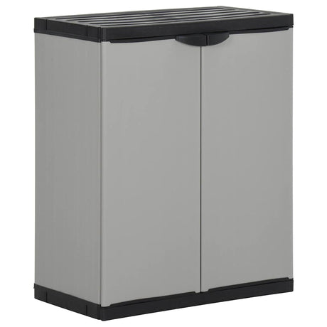 Vidaxl Garden Waste Box 68x40x85 cm Polipropene Grey and Black