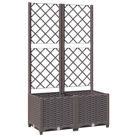 Pudełko planowania vidaxl z SLAT 80x40x136 cm Polipropen Brown