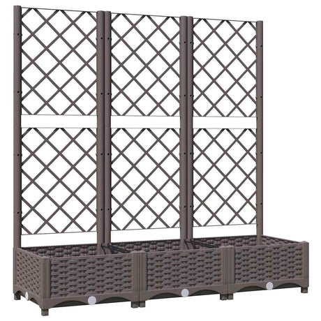 Sadzarka Vidaxxl z kratą brązowa 120x40x121,5 cm str