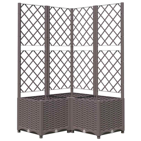 Pudełko planowania vidaxl z SLAT 80x80x136 cm Polipropen Brown