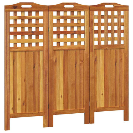 Vidaxl kamerscherm met 3 panelen 121,5x2x115 cm massief acaciahout