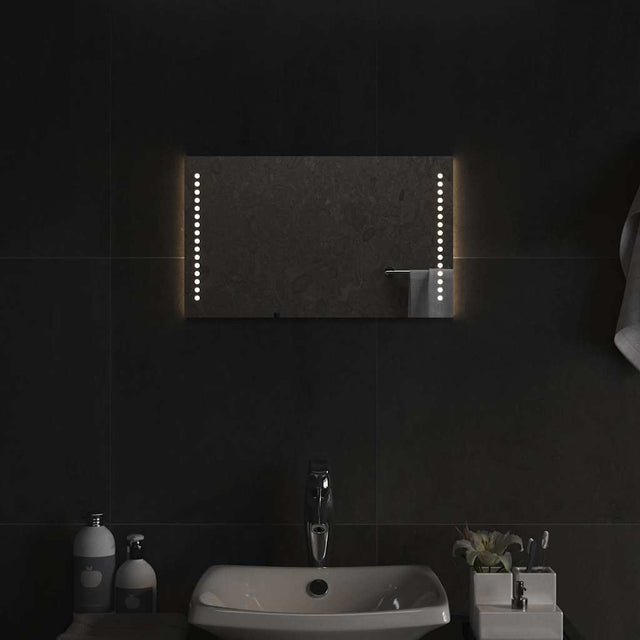 Vidaxl badkamerspiegel led 50x30 cm