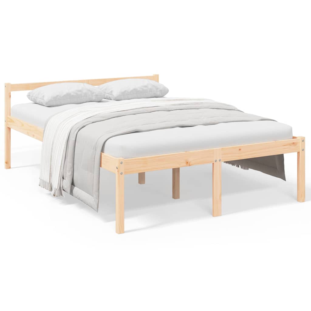 Vidaxl seniorenbed massief grenenhout 140x200 cm