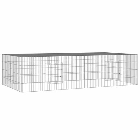 Klatka królika vidaxl z 2 paneli 220x110x55 cm ocynkowane żelazo
