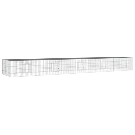 Klatka królika vidaxl z 5 paneli 541x109x54 cm ocynkowane żelazo