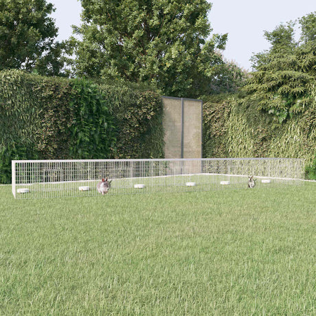 Klatka królika vidaxl z 5 paneli 541x109x54 cm ocynkowane żelazo