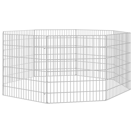 VIDAXL Animal Exchuose 8 paneli 54x60 cm ocynkowane żelazo