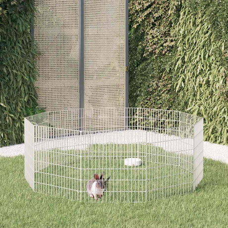 Vidaxl Animal Shelter 10 paneli 54x60 cm ocynkowane żelazo