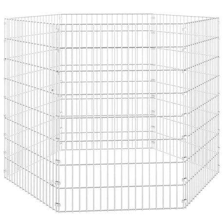 VIDAXL Animal Oszudra 6 paneli 54x80 cm ocynkowane żelazo