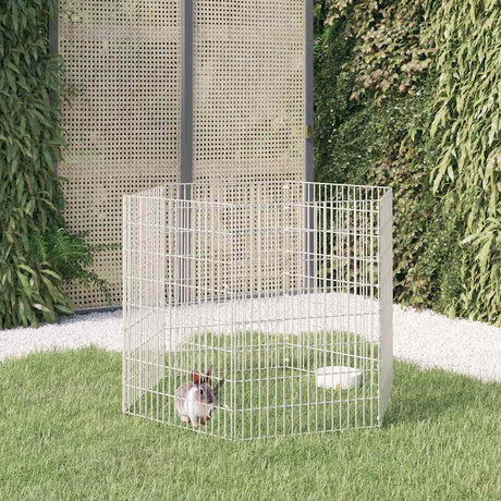 VIDAXL Animal Oszudra 6 paneli 54x80 cm ocynkowane żelazo