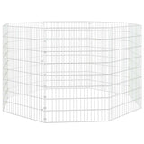 Vidaxl Animal Exchuose 8 paneli 54x80 cm ocynkowane żelazo