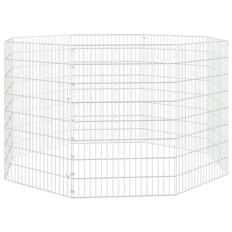 Vidaxl Animal Exchuose 8 paneli 54x80 cm ocynkowane żelazo