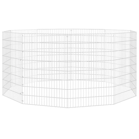 Oszuka dla zwierząt vidaxl 10 paneli 54x80 cm ocynkowane żelazo