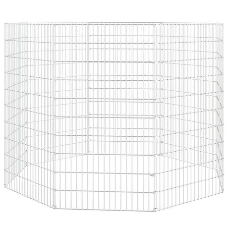 VIDAXL Animal Exchuose 8 paneli 54x100 cm ocynkowane żelazo
