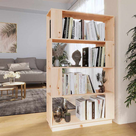 Vidaxl boekenkast kamerscherm 80x25x132 cm massief grenenhout