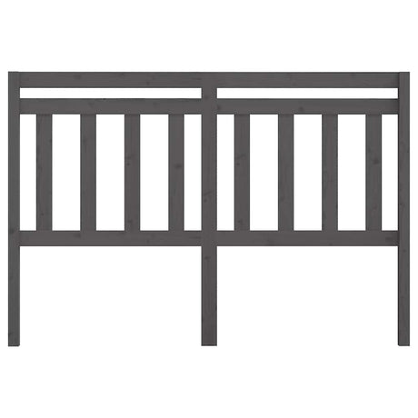 Vidaxl hoofdbord 166x4x100 cm massief grenenhout grijs
