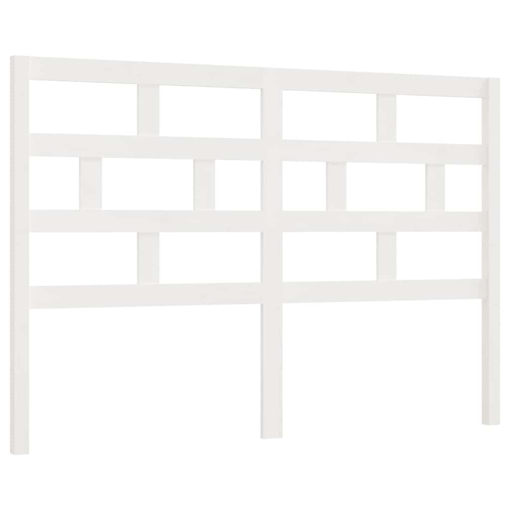Vidaxl hoofdbord 141x4x100 cm massief grenenhout wit