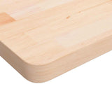 Vidaxl tafelblad vierkant 80x80x4 cm onbehandeld massief eikenhout