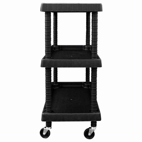 Vidaxl Tool Trolley 3-Wayer 75x37.5x92 cm Polipropen Black