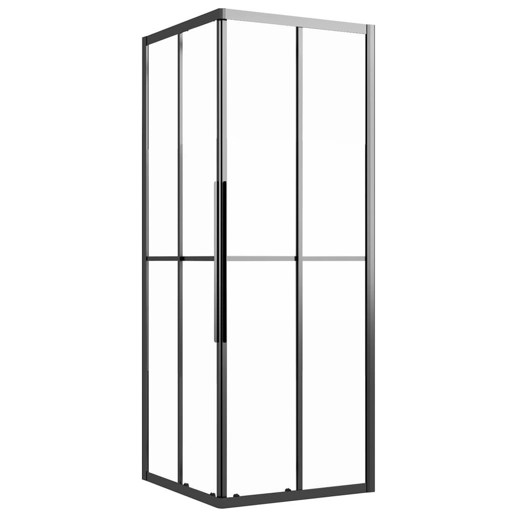 Vidaxl Shower Subicle 70x70x180 cm Matte ESG Black