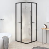 Vidaxl Shower Subicle 70x70x180 cm Matte ESG Black