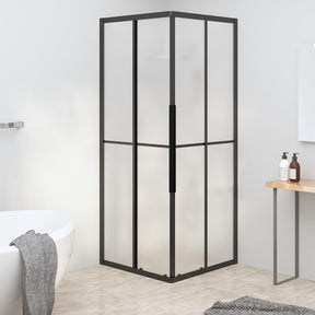 Vidaxl Shower Subicle 70x70x180 cm Matte ESG Black