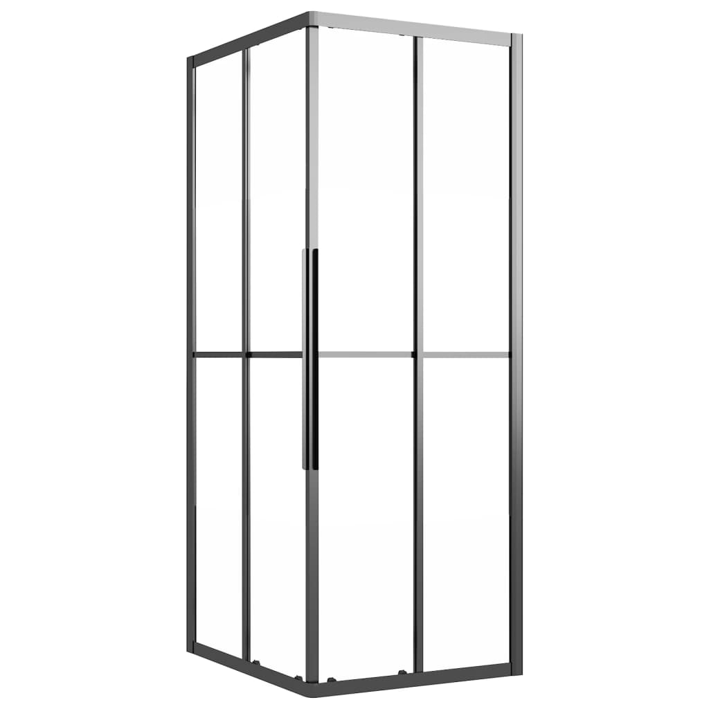 Vidaxl Shower Subicle 90x70x180 cm Matte ESG Black