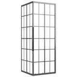 Vidaxl Shower Subicle 80x80x180 cm Matte ESG Black