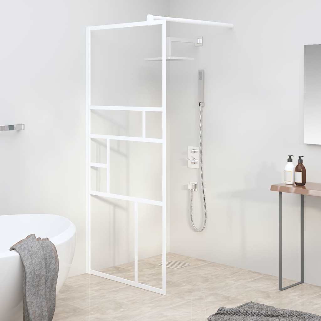 Kabina prysznicowa typu walk-in Vidaxx 90x195 cm ESG szkło biała