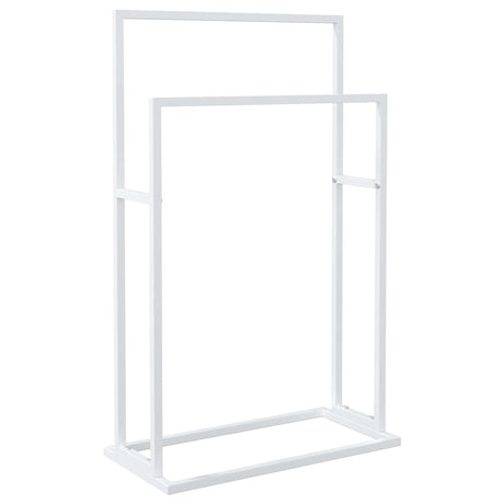Ręcznik ręcznika vidaxl odłączony 48x24x78,5 cm żelaza biała