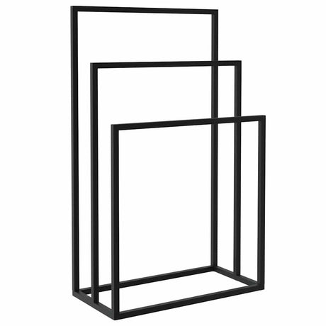 Ręcznik ręcznika vidaxl odłączony 48x24x79 cm żelaza czarna