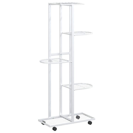 Vidaxl Flower Standard z kółkami 5-warstwowymi 44x23x100 cm żelaza