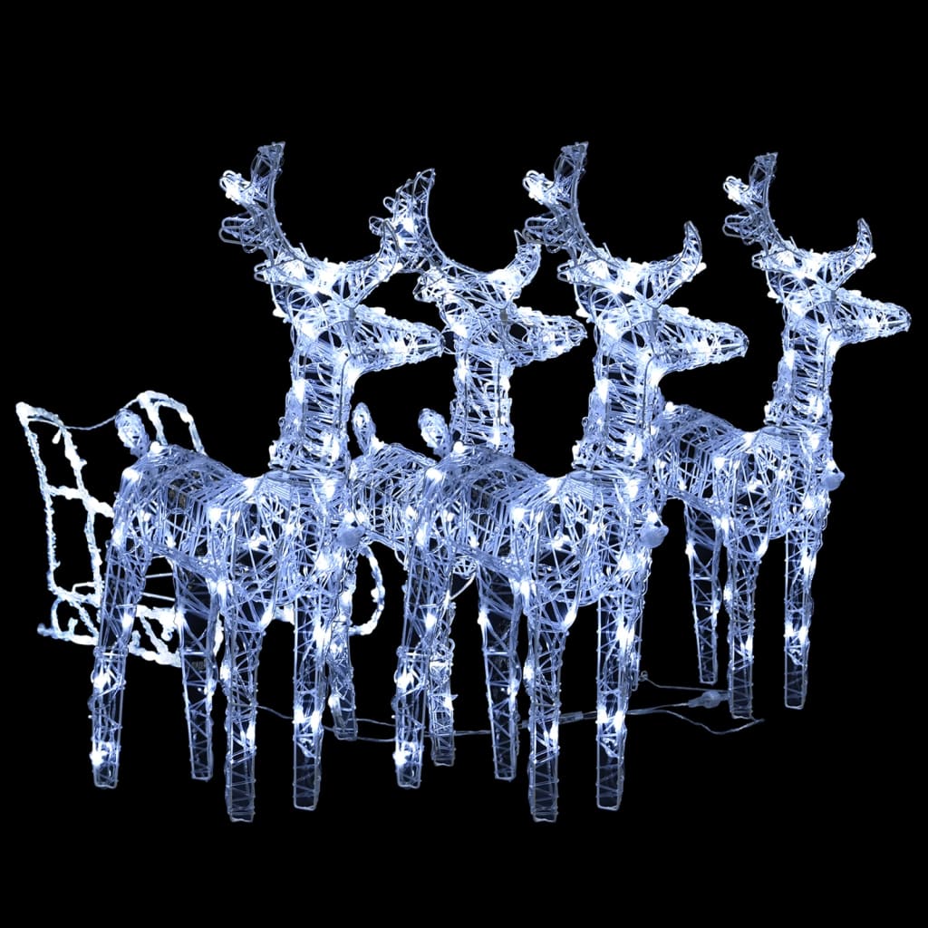 Vidaxl Christmas Decorations Renideer i Mlee 240 LED Acrylic