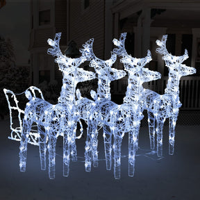 Vidaxl Christmas Decorations Renideer i Mlee 240 LED Acrylic