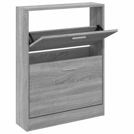 Szafka buta vidaxl 59x17x81 cm przetworzone drewniane szare sonoma