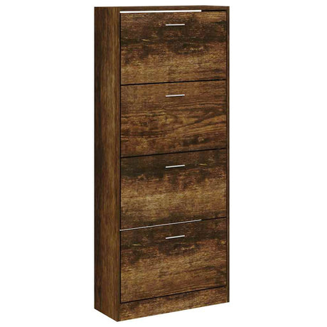 Szafka na buty Vidaxx 63x24x147 cm drewno przetworzone, dąb wędzony