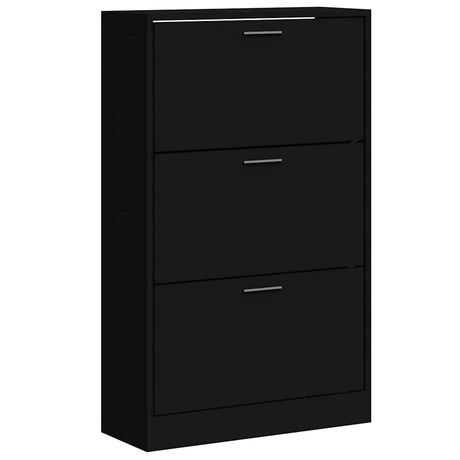 Szafka buta Vidaxl 63x24x103 CM Przetworzona drewniana czarna