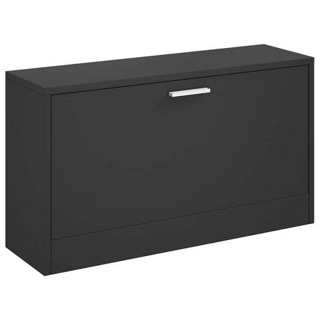 Ławka na buty Vidaxx czarna 80x24x45 cm wykonana z drewna
