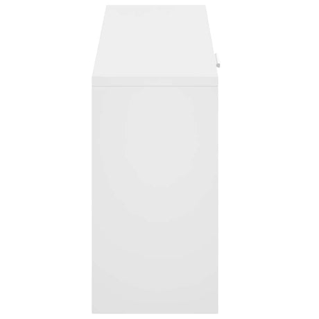 Ławka na buty Vidaxx biały połysk 80x24x45 cm wykończone drewno