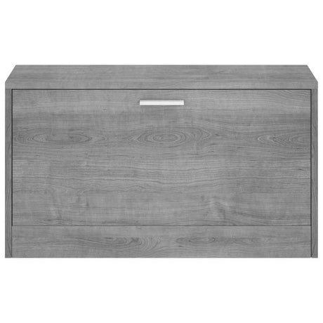 Vidaxl Shoe Sofa 80x24x45 cm przetworzone drewniane szary sonoma dębowy kolor
