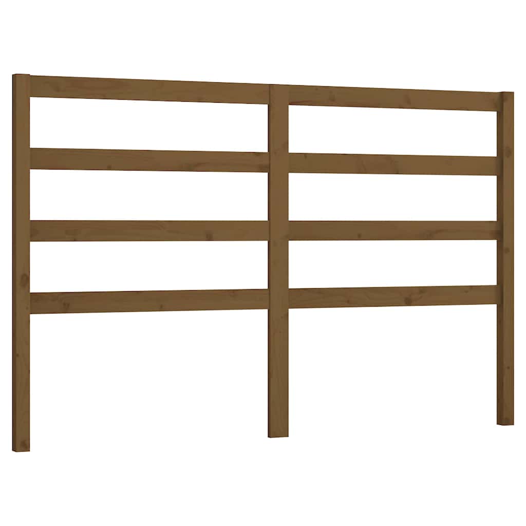 Vidaxl hoofdbord 166x4x100 cm massief grenenhout honingbruin