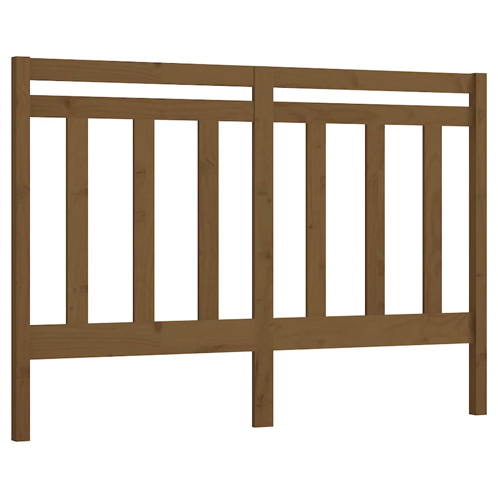 Vidaxl hoofdbord 166x4x100 cm massief grenenhout honingbruin