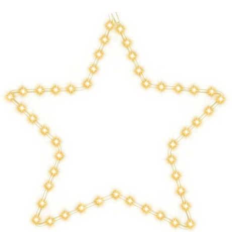 Vidaxl Christmas Figur Star z 48 ciepłymi białymi diodami diodami LED 56 cm