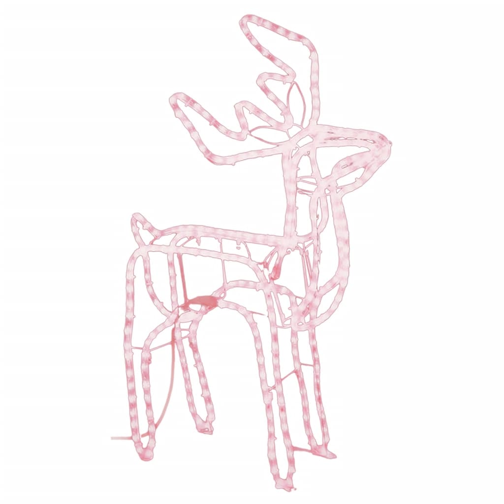 Vidaxl Christmas Figur Rendier Warm White 76x42x87 cm
