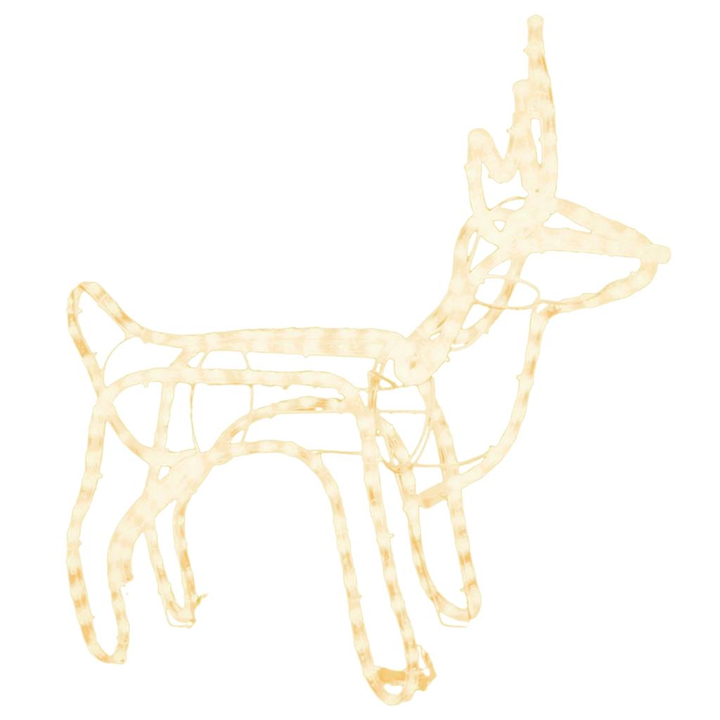 Vidaxl Christmas Figure Reindeer Warm White 60x30x60 cm