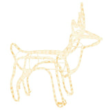 Vidaxl Christmas Figure Reindeer Warm White 60x30x60 cm