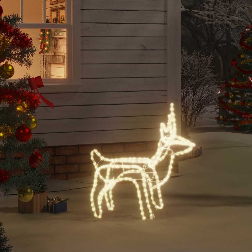 Vidaxl Christmas Figure Reindeer Warm White 60x30x60 cm